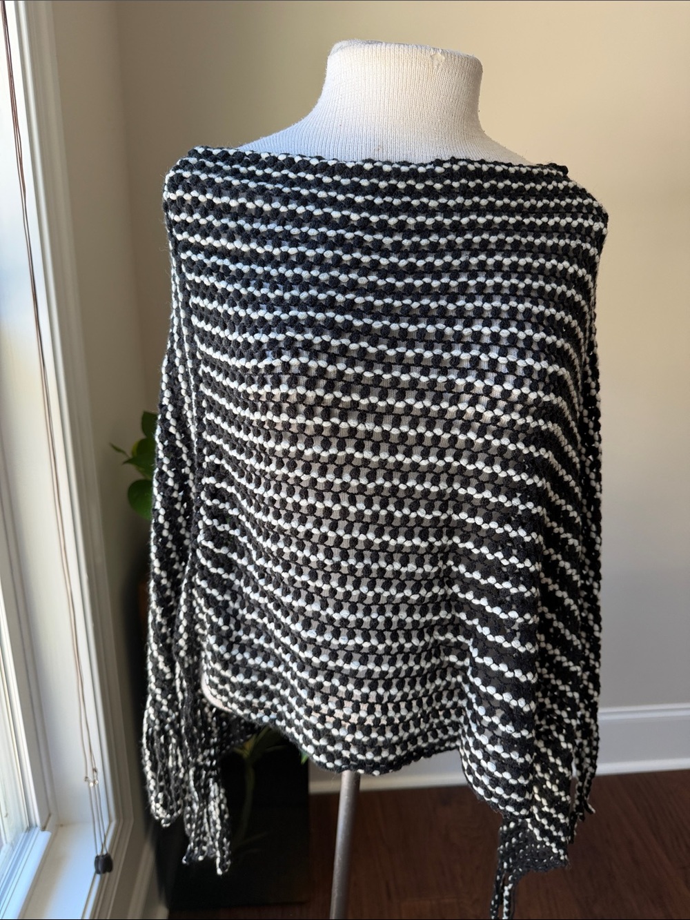 Black and White Striped Women’s Sweater